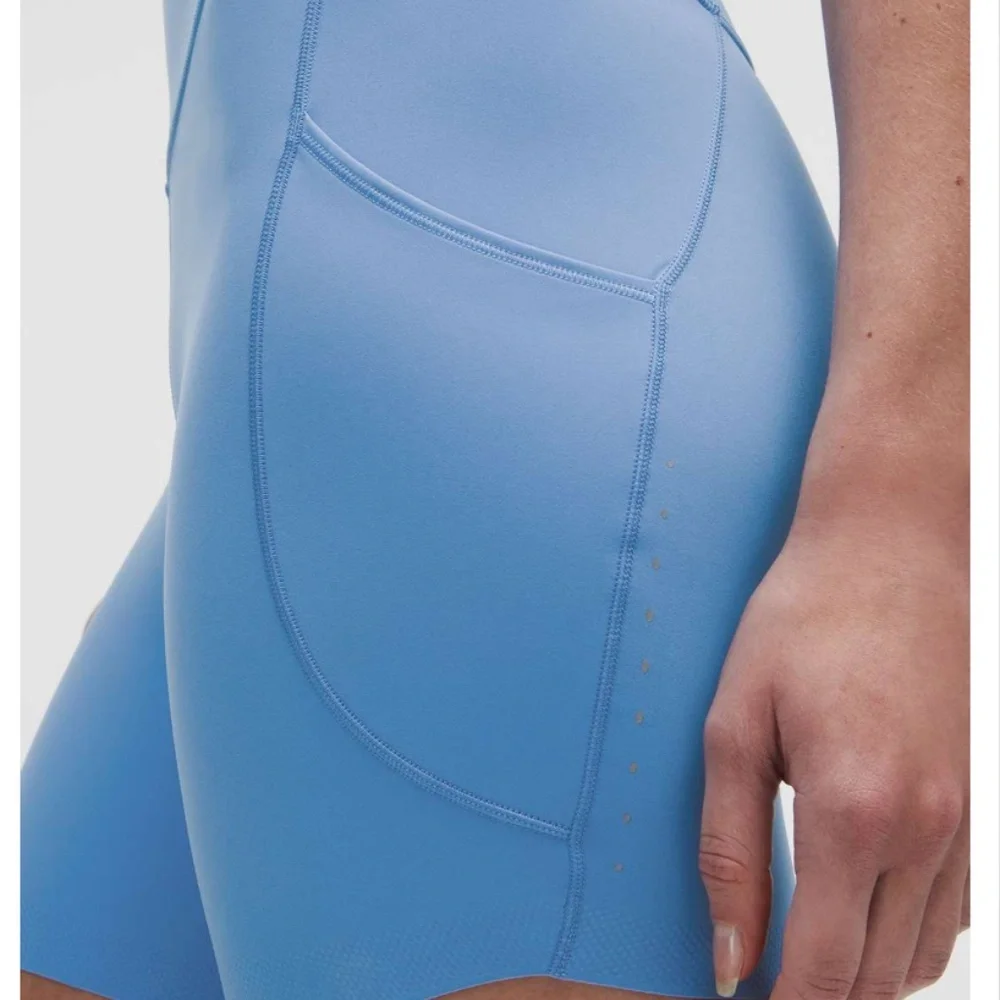 lululemon athletica Light Blue Bike Shorts